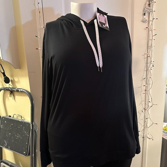 Women's Tuff Athletics Hoodie Black Size xl NWT - Picture 1 of 4
